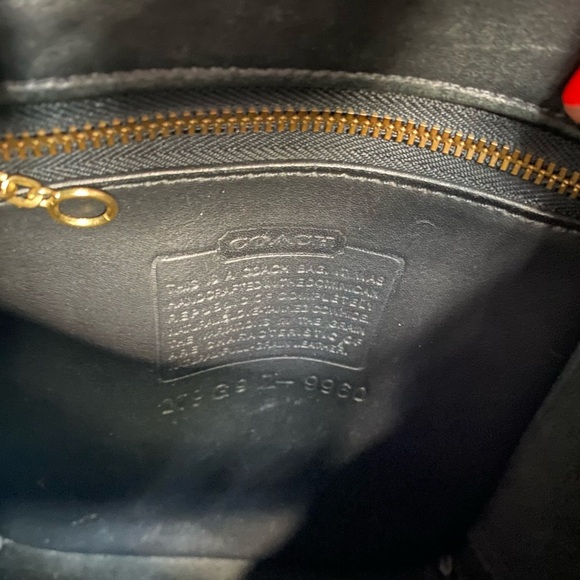 Vintage Coach Legacy Mini Daypack/Backpack Black Leather 9960 - Picture 10 of 12